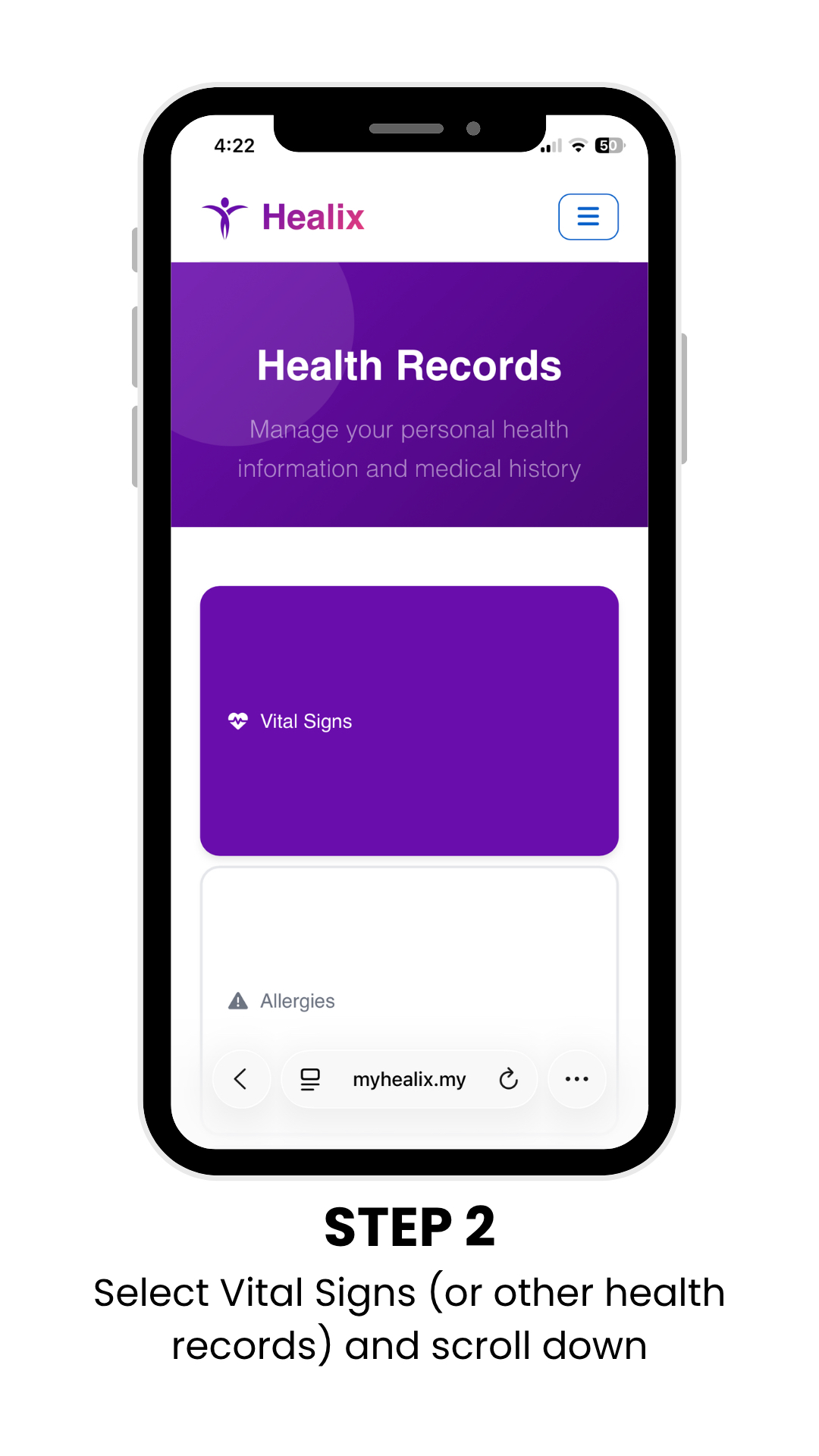 Step 2 — Records saved automatically