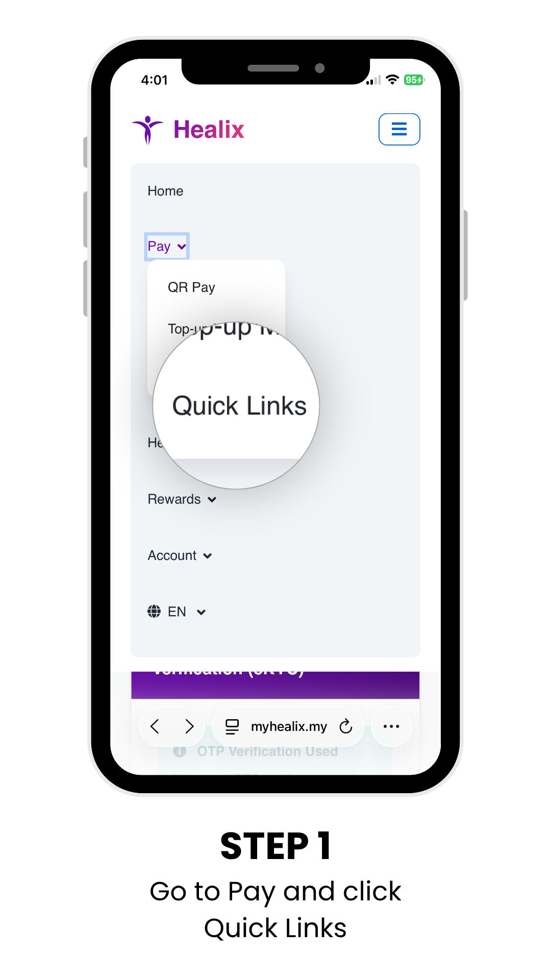 Step 1 — Open Statements in Healix